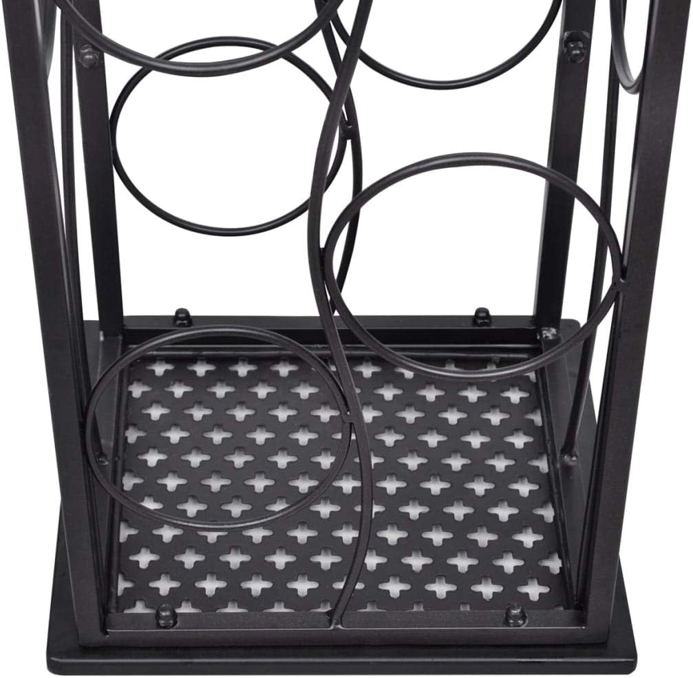 vidaXL Weinregal 8 Flaschen Metall Flaschenregal Flaschenständer Weinschrank 23,5 x 21,5 x 100 cm, 2
