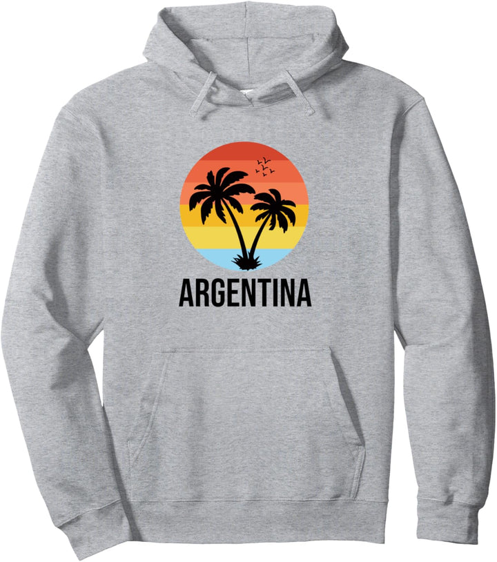 Argentinien Retro Palme Urlaub Vintage Argentinien Pullover Hoodie