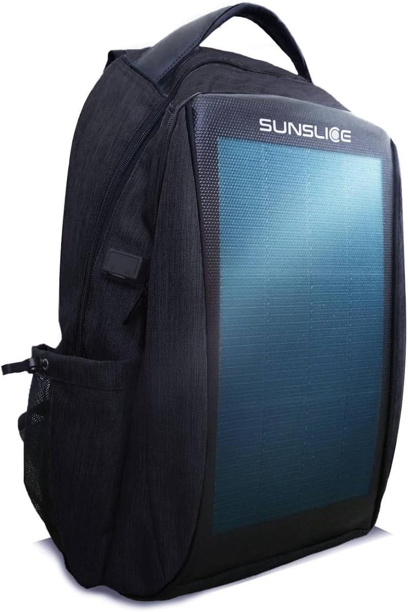 Sunslice Rucksack mit Solarpanel für Computer, Reisetasche mit Solarzellen, flexibel und leistungsst