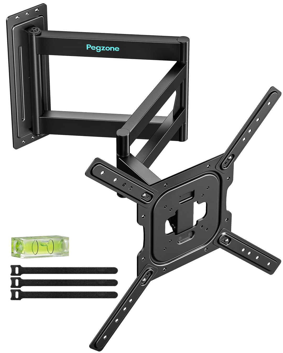 PEGZONE TV Wandhalterung Langarm 60-960mm 23-75" bis 50kg, VESA max.400x400 | Wandhalterung Fernsehe