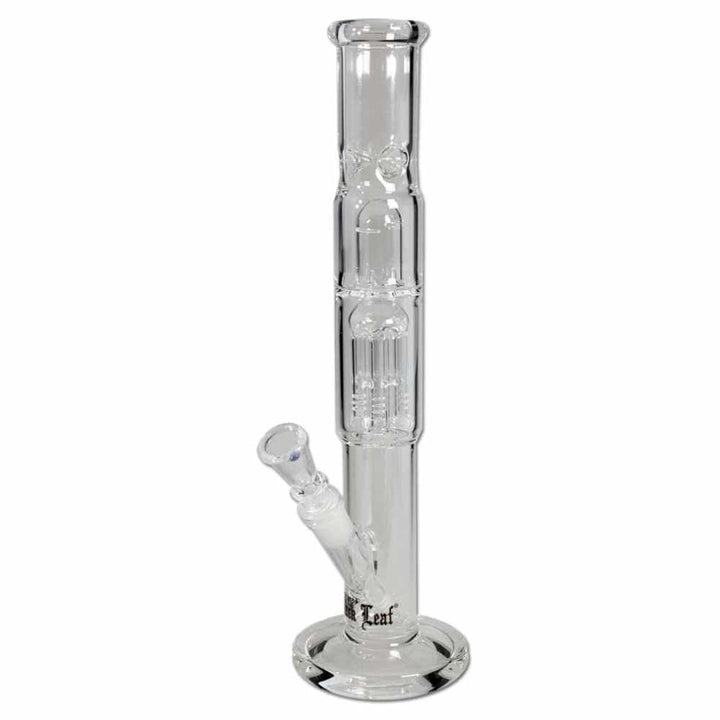 Black Leaf Perkolator Bong 38,5cm Icebong 18,8mm 6-Arm Baumperkolator D: 50mm WS: 5mm