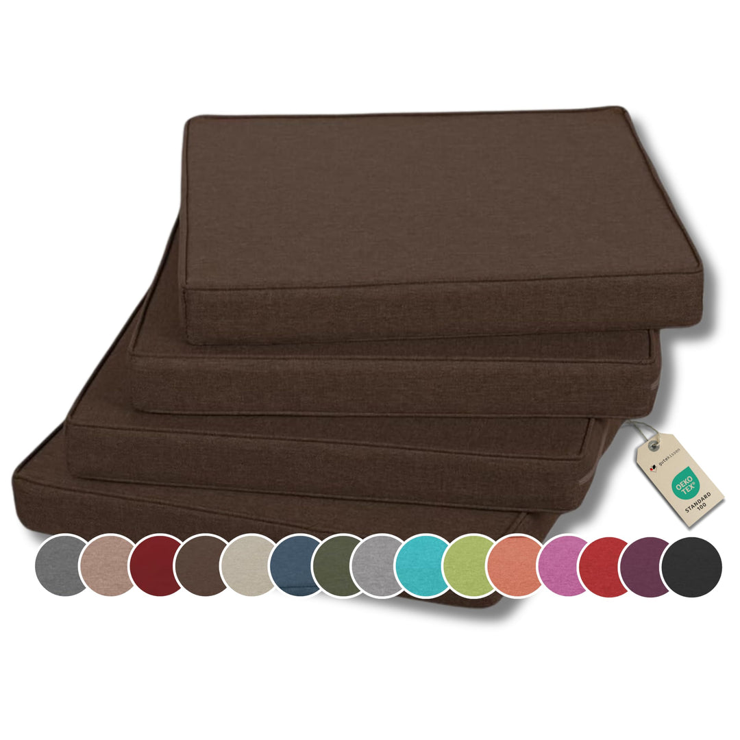 Gutekissen® Stuhlkissen Polsterauflage Auflage für Stühle/Bänke für Haus und Garten Sitzauflage Gart