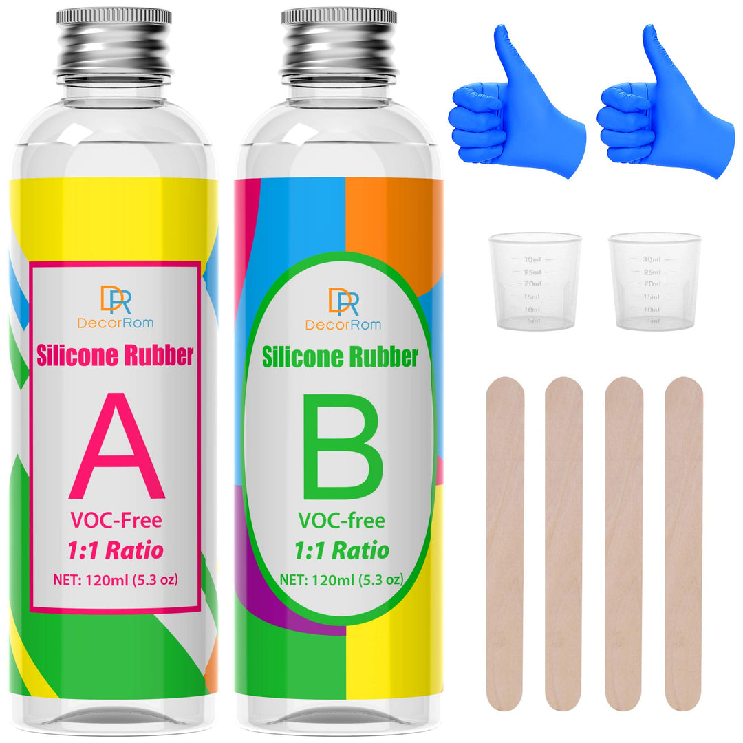 Silikon Kautschuk - 10.6oz/240ml Flüssig Silikon zur Form Herstellung, DIY Harzformen - Einfaches 1: