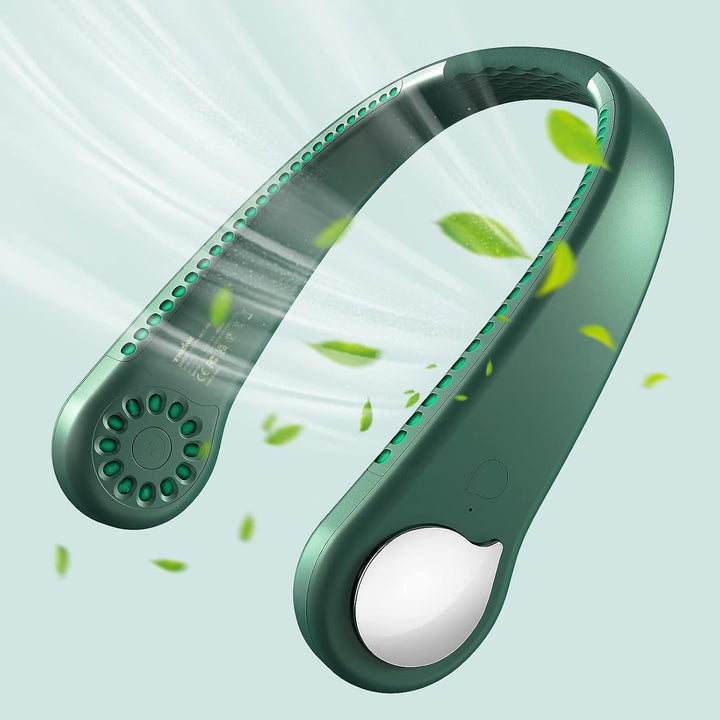 Tragbarer Nackenventilator USB mit 360° Luftstrom, Blattloser Halsventilatoren, Ventilator Zum Umhän