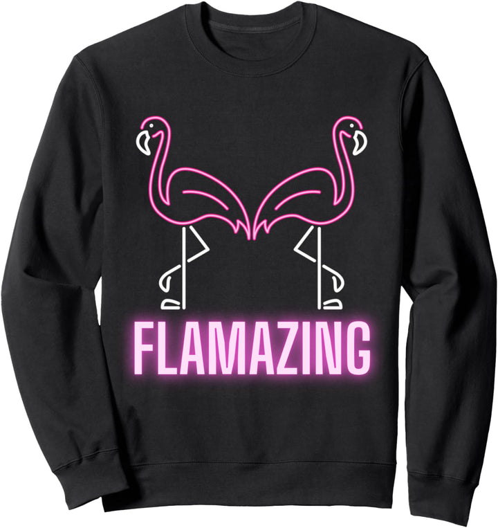 Flamazing Lustiges Pinker Flamingo Geschenk Amazing Pinkes Sweatshirt