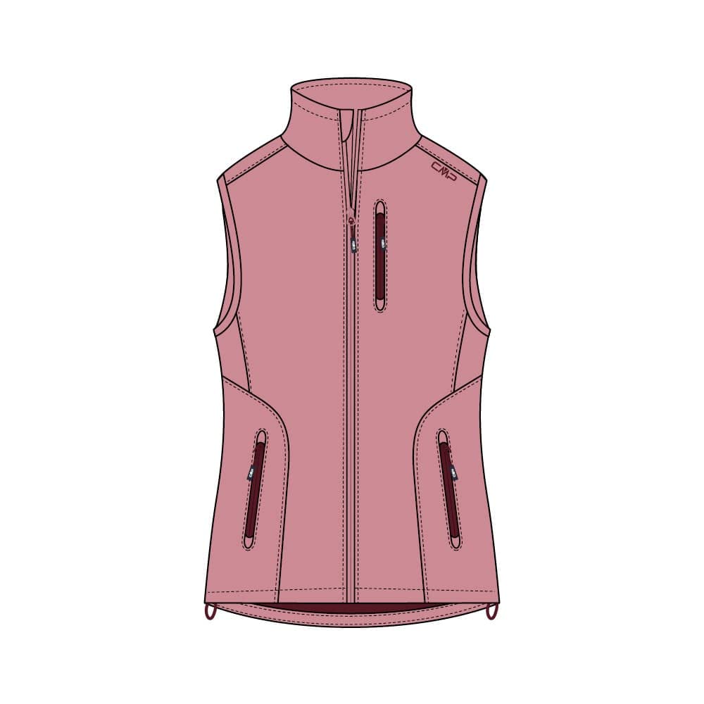 CMP Damen Gilet Softshell Waterproof Weste 2XS EU Dunkelblau