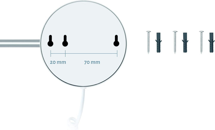 Libaro LED Kosmetikspiegel Siena Vergrösserungsspiegel 7 Fach Wandmontage Dimmerfunktion Auto-Off (m