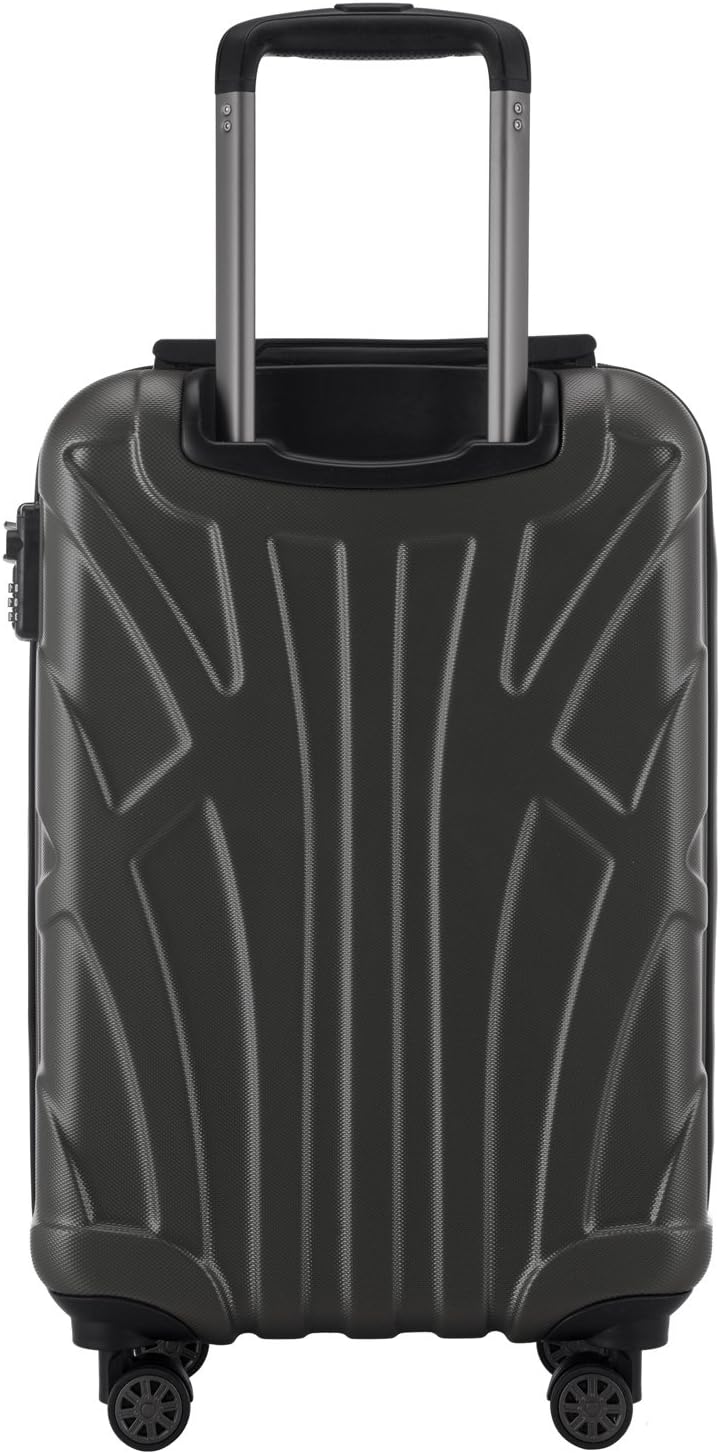 suitline Handgepäck Hartschalen-Koffer Koffer Trolley Rollkoffer Reisekoffer, TSA, 55 cm, ca. 34 Lit