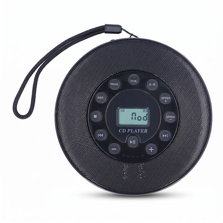 Tragbarer CD-Player, Kompakter Bluetooth-CD-Player mit Lautsprecher, Anti-Skip, Integriertes Mikrofo