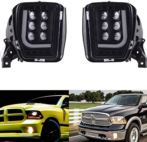WPFC Auto-Frontstossstange Nebelscheinwerfer Montage Mit Hellen LED DRL LED Nebel-Treibendes Licht F