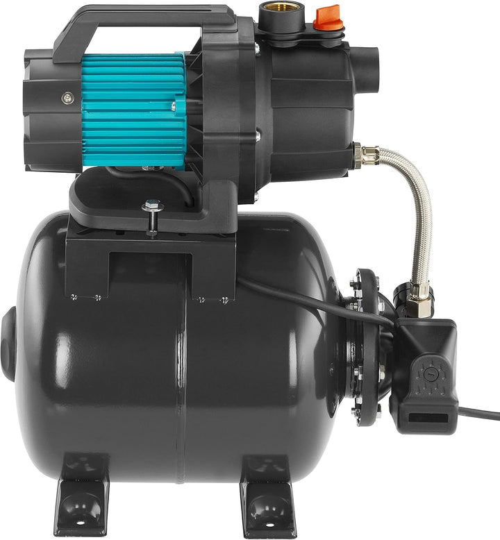 Gardena Hauswasserwerk 3700/4: Pumpe zur Hauswasserversorgung mit 19l Tank &amp; Güde 94460 Schmutzfilte