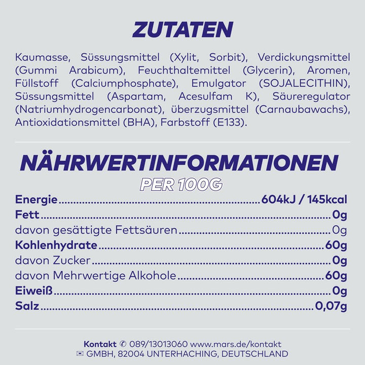 Extra Professional White, Zuckerfreier Kaugummi, Packung mit 150x2 Dragees, 300 Kaugummis insgesamt