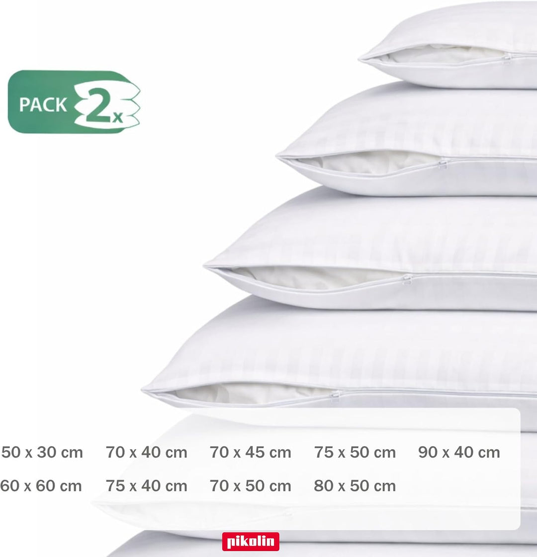 Pikolin Home - Extra weicher, wasserdichter, hyperatmungsaktiver Tencel®-Kopfkissenbezug mit Reissve