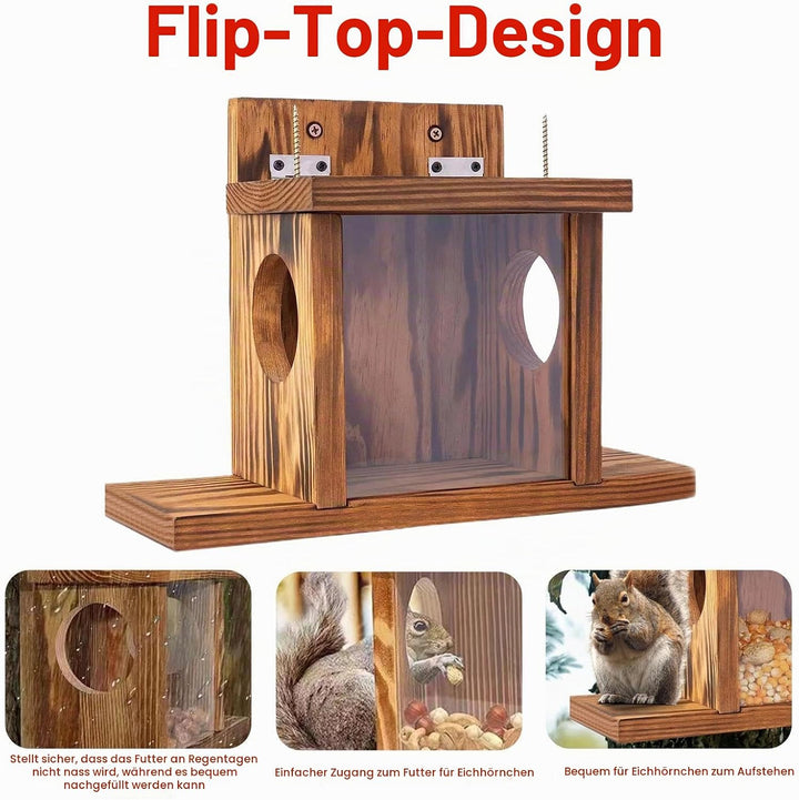 Eichhörnchen-Futterhäuschen für draussen,Eichhörnchen-Futterhaus - Chipmunk-Haus-Box,Streifenhörnche
