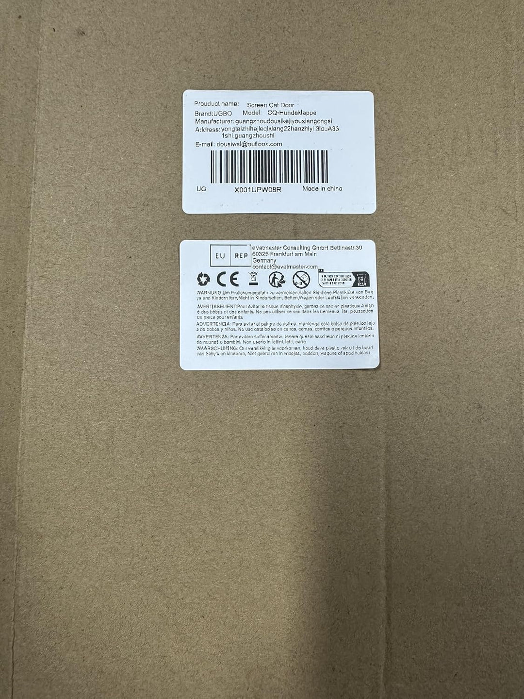 Katzenklappe Innentür Aussentür Hundeklappe für Fliegengitter Hundeklappen für Türen Fenster mit Mag