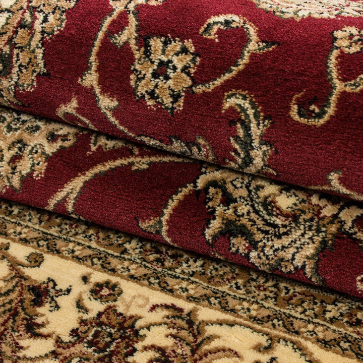 Carpetsale24 Teppich Wohnzimmer Traditioneller Orientalisch Design Rot 160 x 230 cm - Kurzflor Teppi