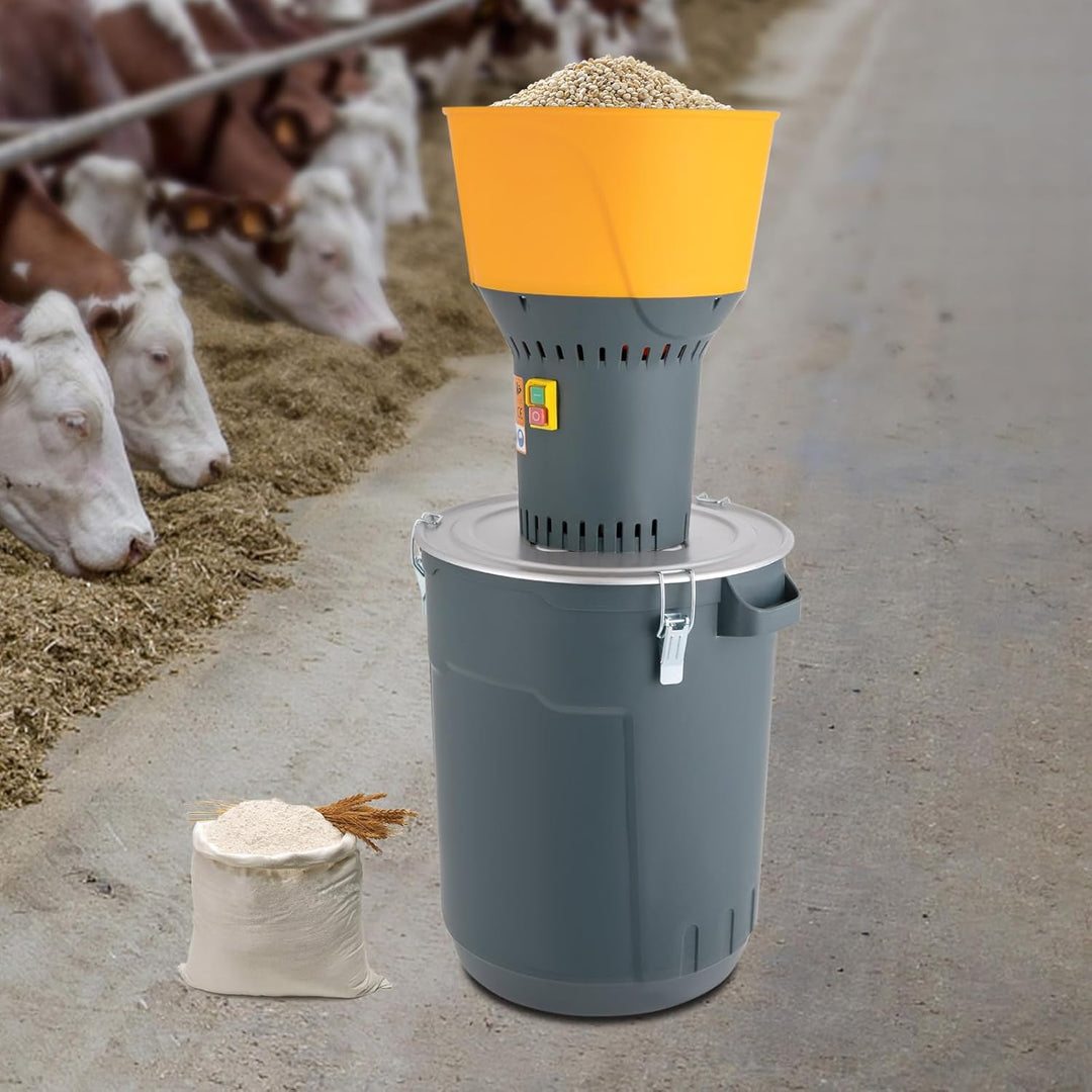 Elektrische Getreidemühle 1300W 50L Korn Schleifmaschine mit 5 Schleifsieb Maschine Zerkleinerer für