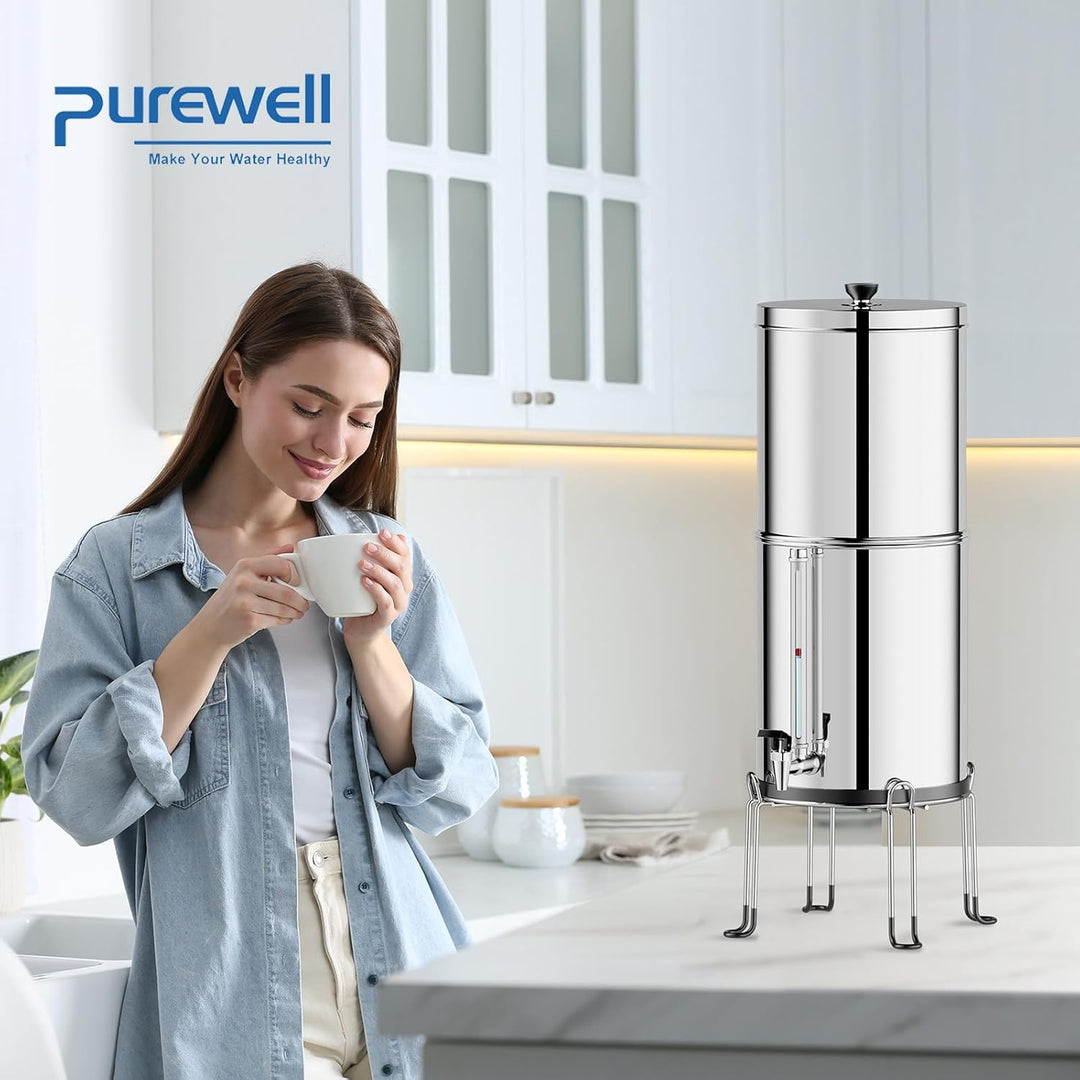 Purewell Glas Wasserstandsanzeiger für Reisen und Purewell,Big Berkey,Alexapure Pro,ProPur