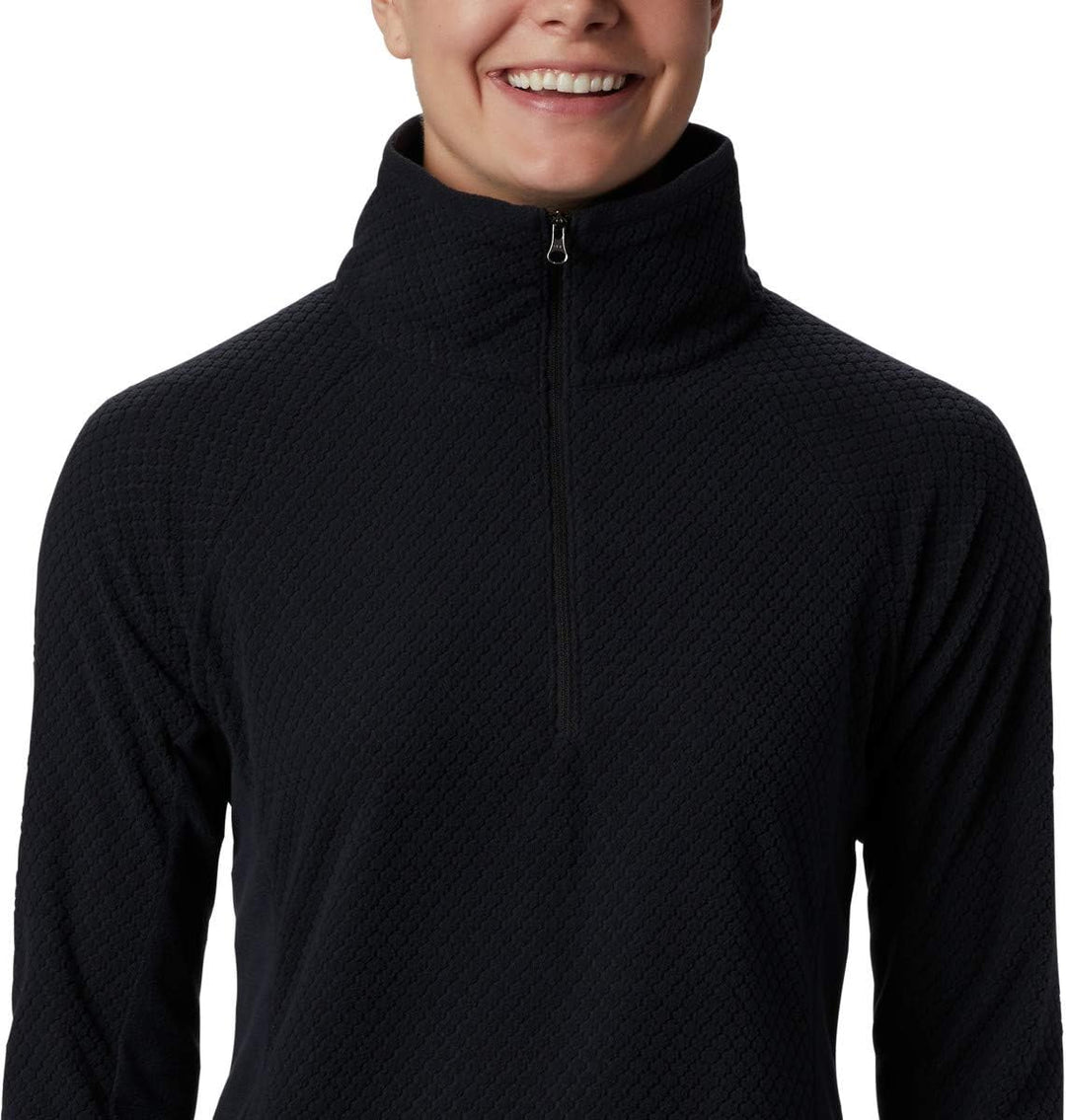 Columbia Damen Glacial™ Iv Print 1/2 Zip Pullover (1er Pack) XL Black Quilt Pattern/Black, XL Black