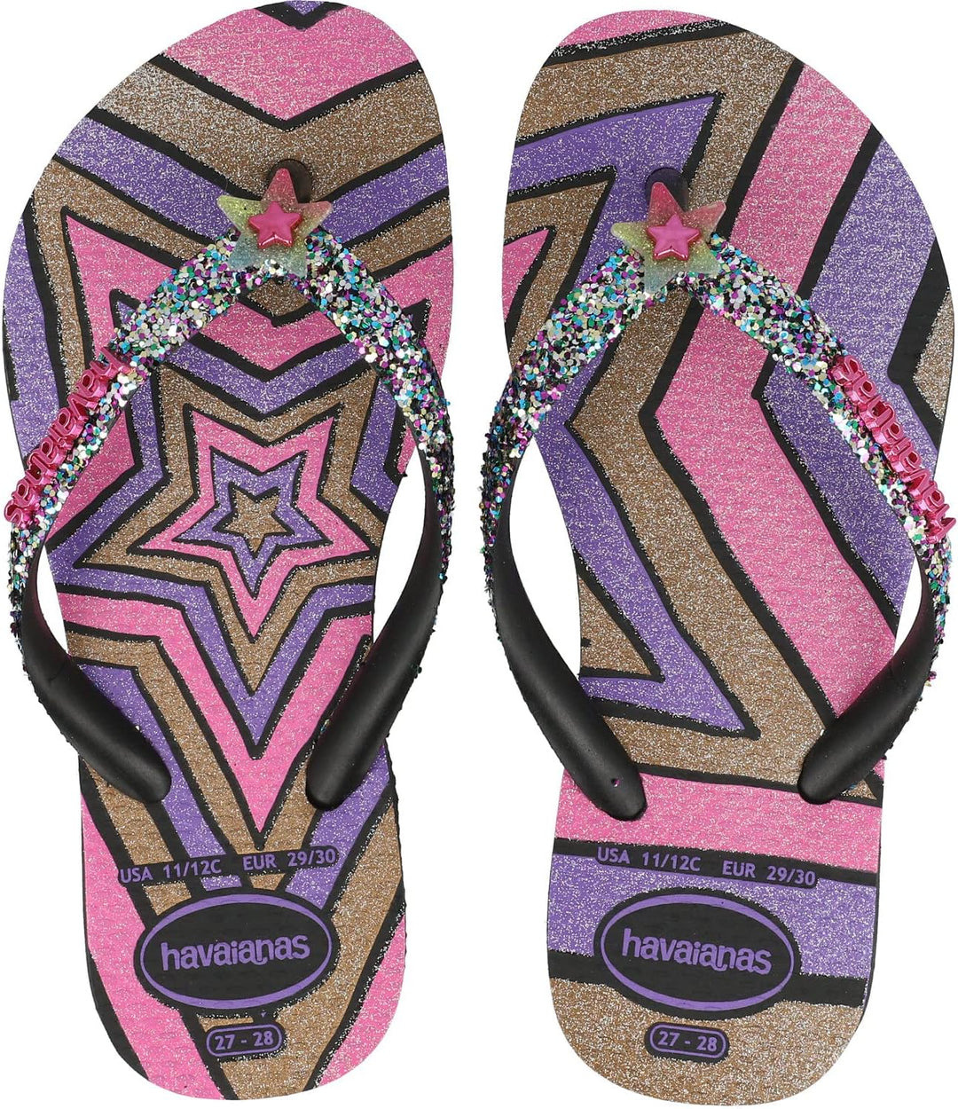 Havaianas Kids Slim Glitter TRENDY Black 27/28