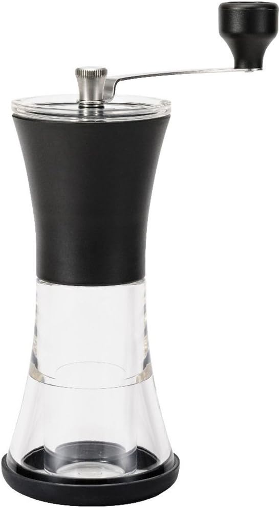 Kyocera CM-40 Keramik-Kaffeemühle Mühle, schwarz/acryl 8,2 x 16 x 21,9 cm