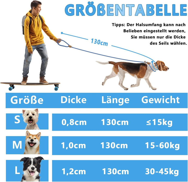 Supet hundeleine grosse Hunde Retrieverleine mit zugstopp Moxonleine Dauerhafte Weiche Geflochten mi