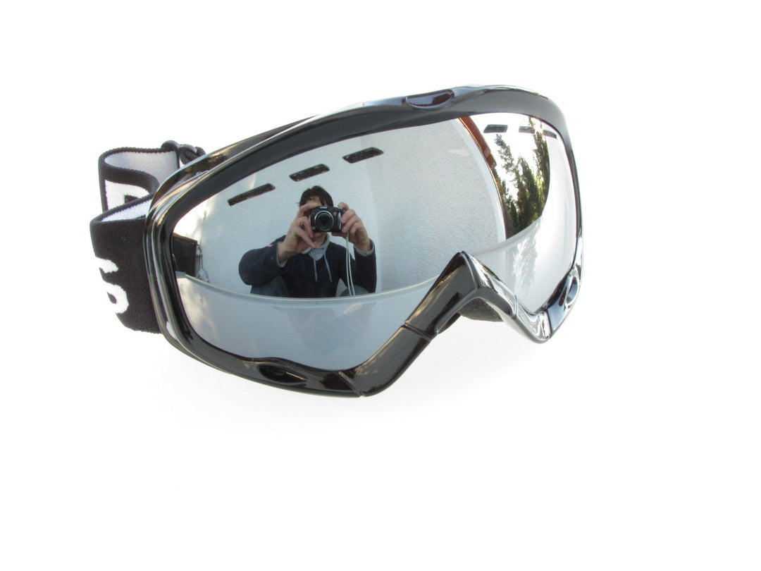 ALPLAND SKIBRILLE SNOWBOARDBRILLE SILVER LENS! HELMKOMPATIBEL