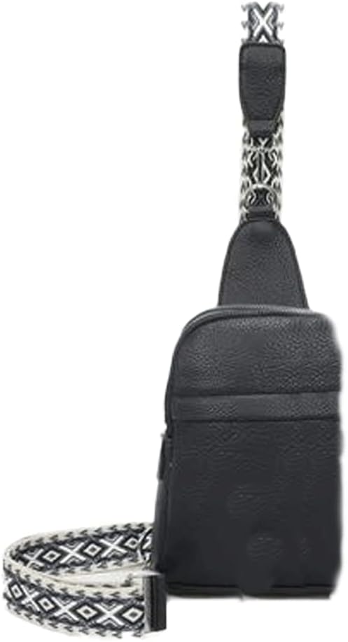 stylx Sling Bag Brusttasche, Crossbody Umhängetasche Damen veganes Leder,Schultertasche Schulterruck