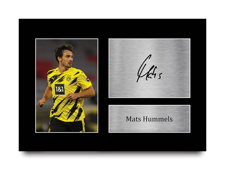 HWC Trading A4 Mats Hummels Borussia Dortmund Geschenke Gedruckt, Signiert Autogramm Bild, Für Fussb