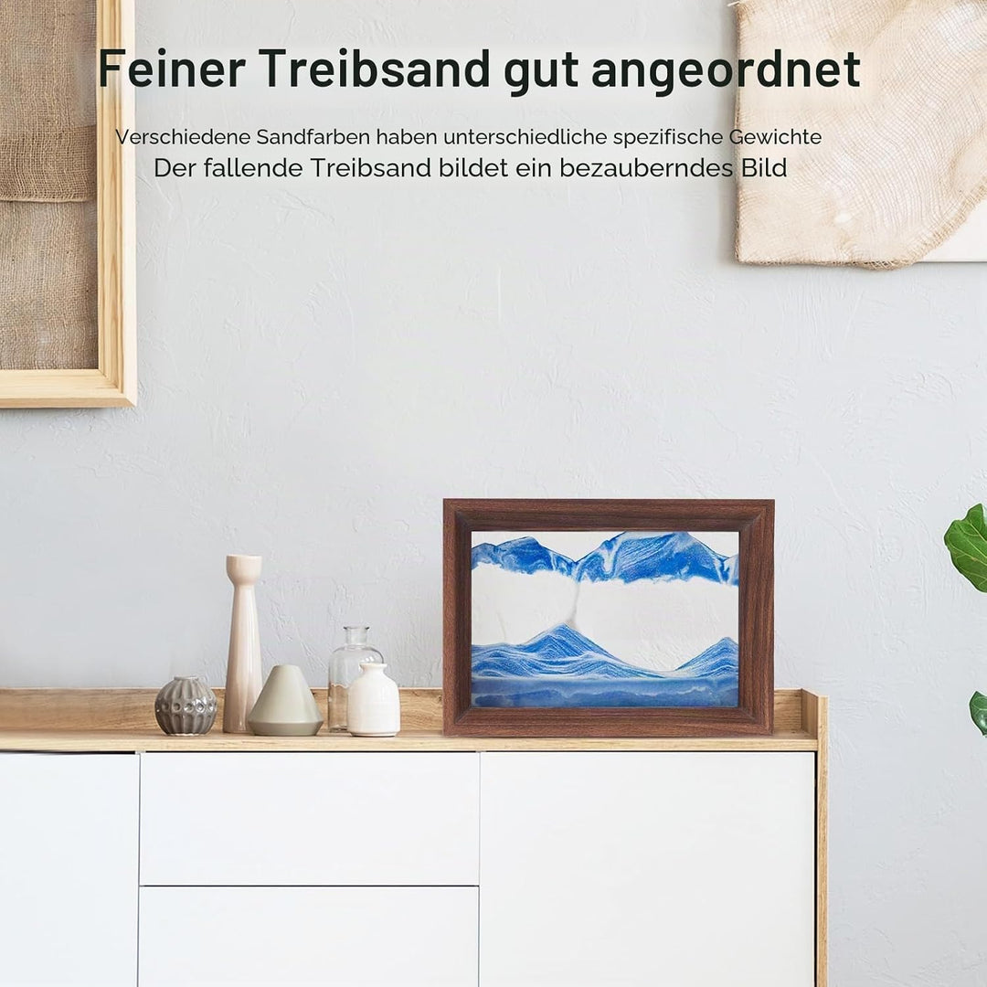 AzureLeap Sandbilder zum Drehen 3D Sandscape die Sandkunst in Tiefsee Fliessende Sandmalerei Sandbil