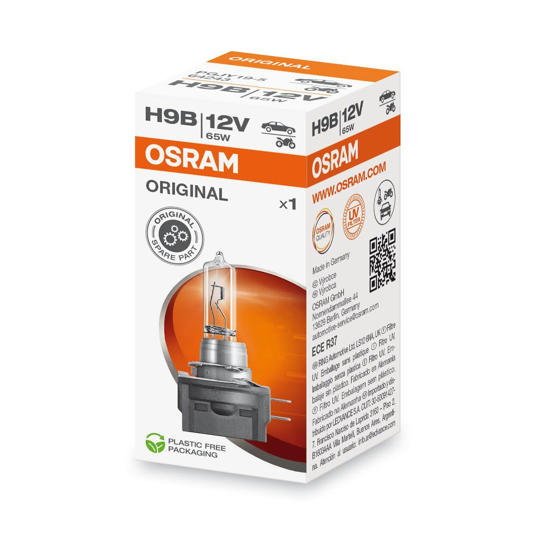 Osram ORIGINAL H9B, 64243, 12V, 1er Faltschachtel, Silber H9B Faltschachtel, H9B Faltschachtel