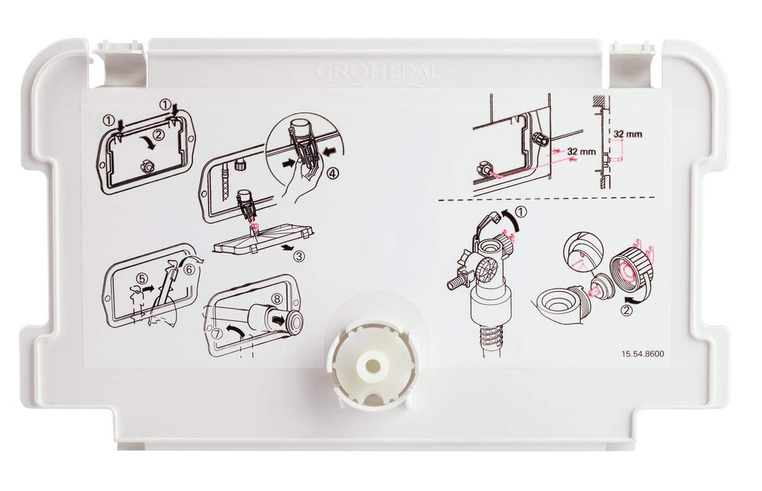 Grohe Blindplatte,Kpl. 43966000, Silber