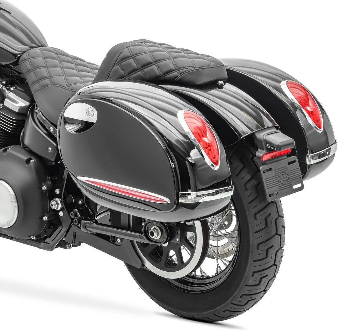 Seitenkoffer Craftride Alabama (Paar) je 33l + Haltesatz für Suzuki Intruder VL 1500/250 LC/VL 800 V