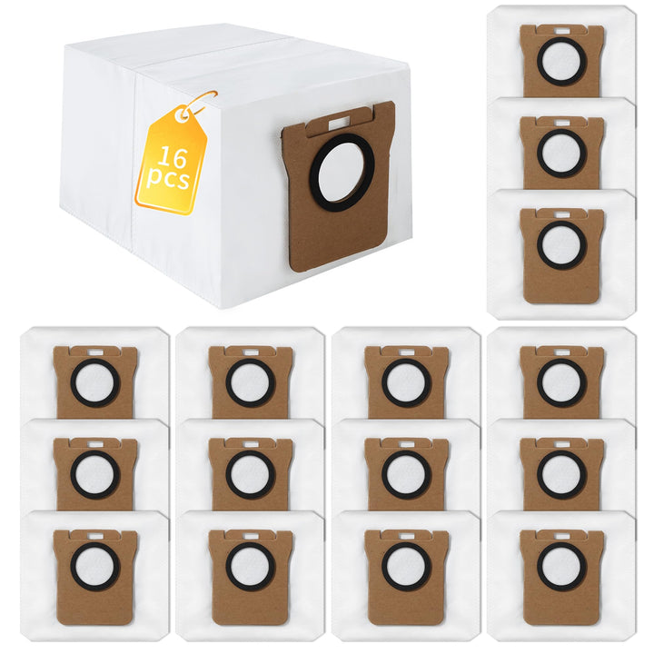 16 Stück Staubbeutel Kompatibel mit Dreame L10s Ultra / L10 Ultra / L20 Ultra, für Xiaomi X10+ / X20