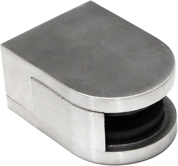 PRIOstahl Glashalter 4 Stück Glasklemmen Klemmhalter Glashalter mit Sicherungsplatte + Sicherungssti