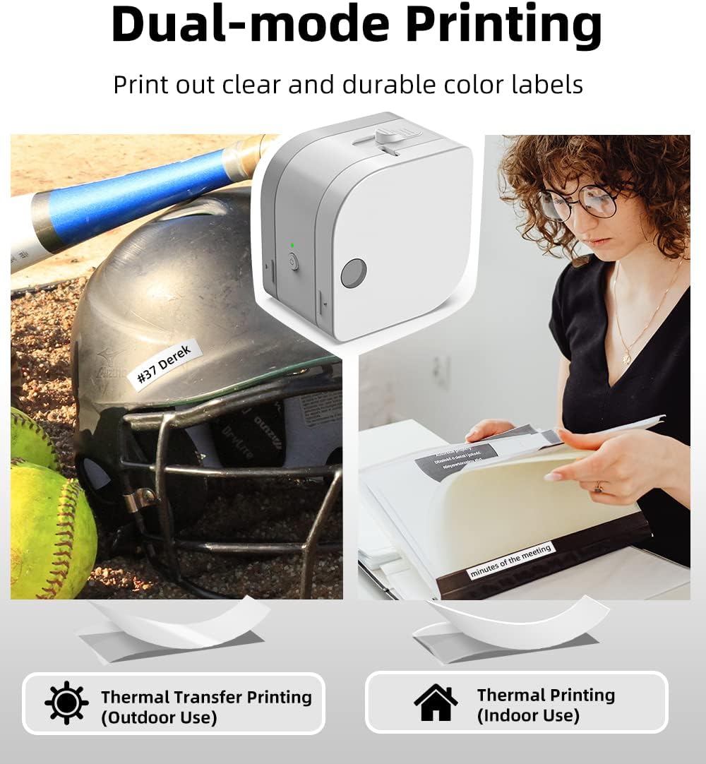 Phomemo P12 Pro Beschriftungsgerät Handgerät | Mini Bluetooth Etikettiergerät mit Etikettenband | US