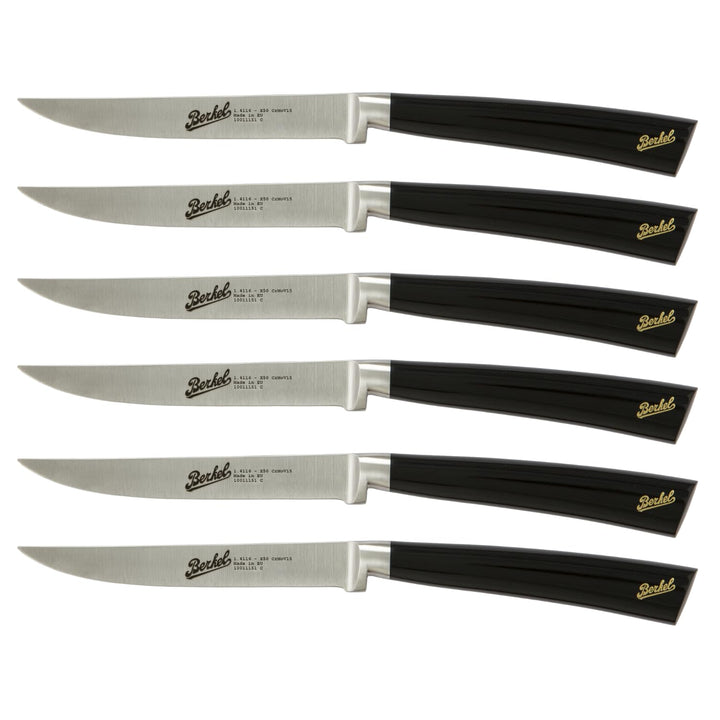 Berkel Elegance Set mit 6 Steakmessern Schwarz