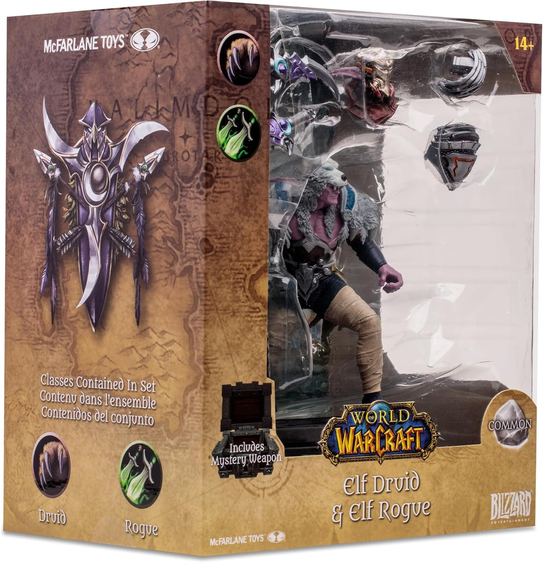 McFarlane World of Warcraft Actionfigur Night Elf: Druid/Rogue 15 cm, Night Elf: Druid/Rogue