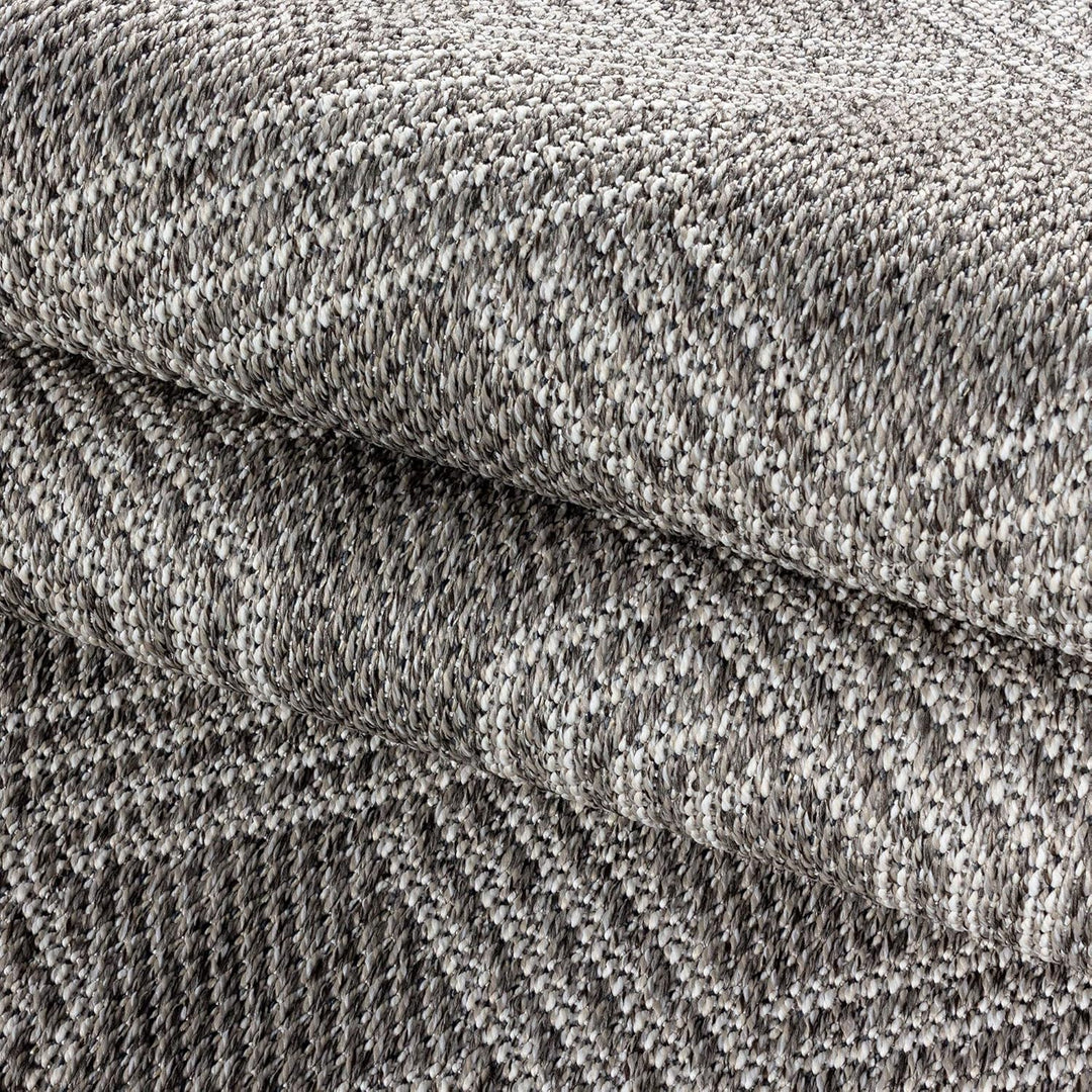 Carpetsale24 In- &amp; Outdoor Teppich 160x230cm, Wetterfest &amp; Robust, Flachgewebe mit Modernem Geometri