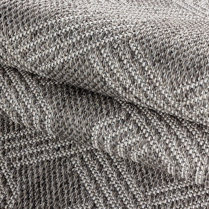 Carpetsale24 In- &amp; Outdoor Teppich 160x230cm, Wetterfest &amp; Robust, Flachgewebe mit Modernem Geometri
