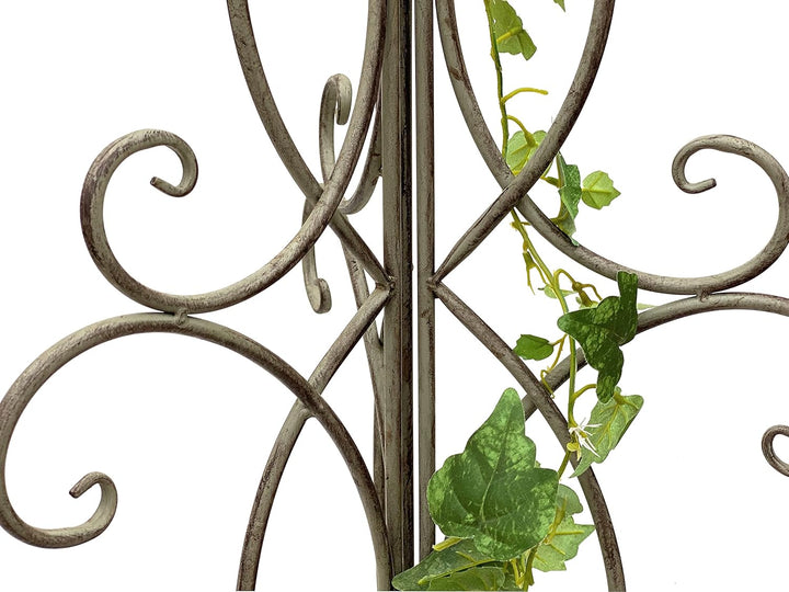 DanDiBo Rankhilfe Metall Rankgitter 125 cm 93998 Kletterhilfe Bodenstecker Blumenhalter Ranksäule