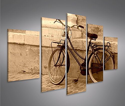 islandburner Bild Bilder auf Leinwand Hollandrad Sepia Retro Altes Fahrrad MF XXL Poster Leinwandbil