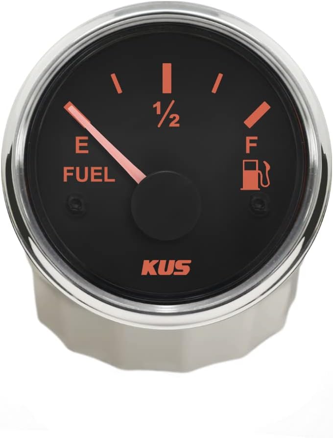 KUS Warranted Fuel Oil Füllstandsanzeige Messanzeige 0-190 Ohm Mit Hintergrundbeleuchtung 12V/24V 52