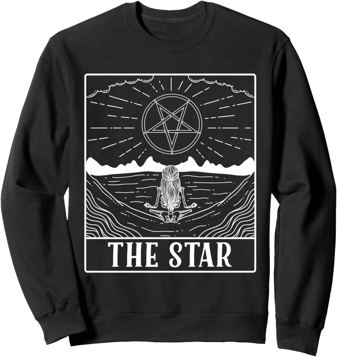 Pentagram The Star Occult Tarot Card Sweater Men Women Sweatshirt