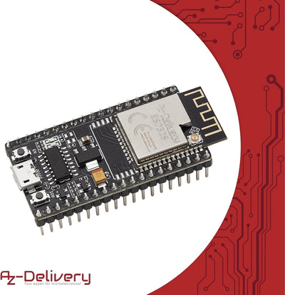 AZDelivery 3 x NodeMCU ESP32 S Kit Bluetooth Audio BLE MCU-Module Development Wifi Board mit 2,4-GHz