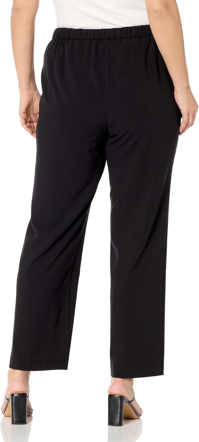 Briggs New York Damen Petite Allround-Komfort Klassische Hose 46 Zierlich Schwarz, 46 Zierlich Schwa