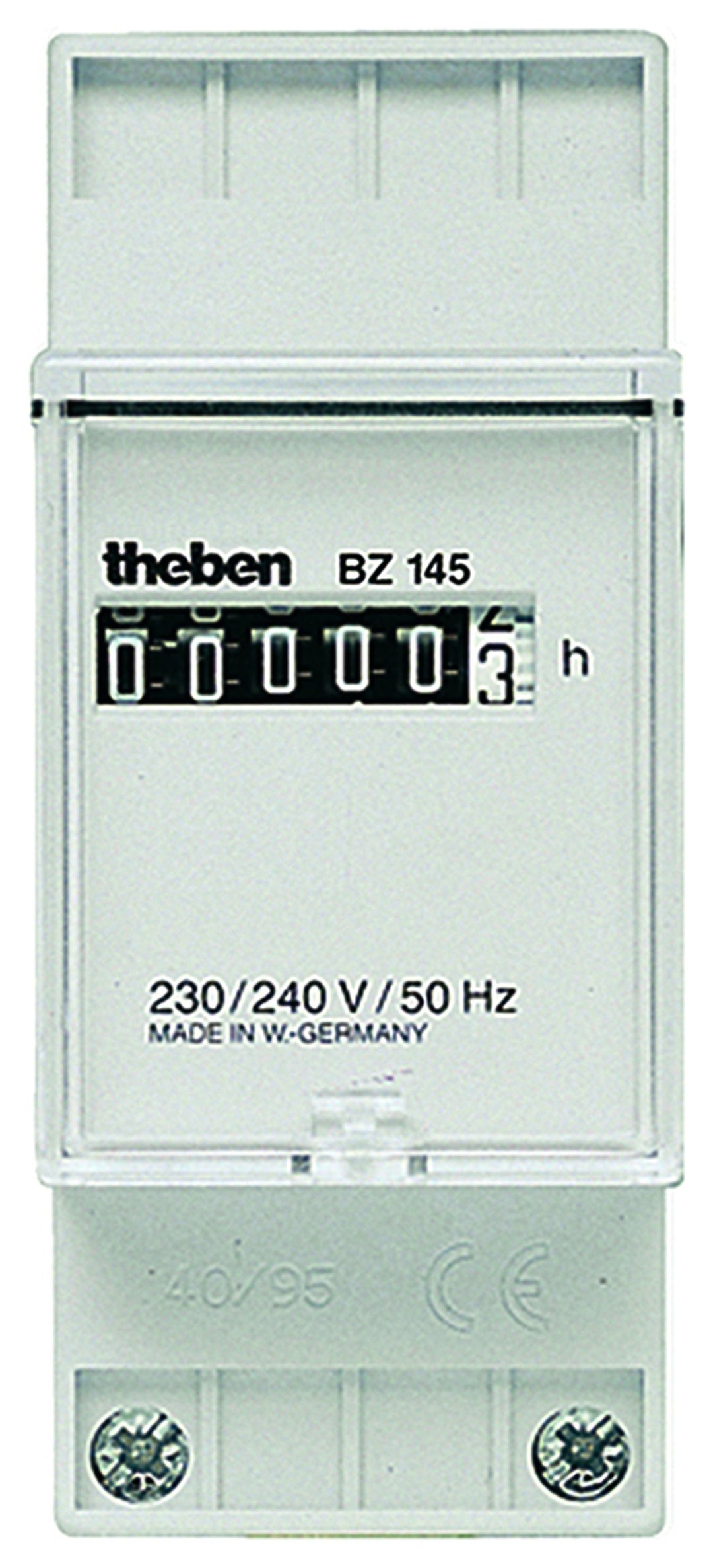 Theben 1450000 BZ145 BZ 145 230V Reiheneinbau-Betriebsstundenzähler, 2 TLE