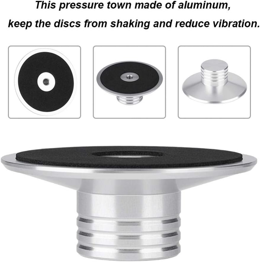 Tosuny Schallplattengewicht Clamp LP Schallplattenspieler Metal Disc Stabilizer für LP Plattenspiele