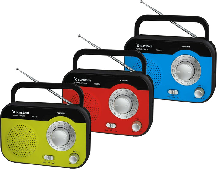 Sunstech RPS560BL Tragbares Radio, blau, blau