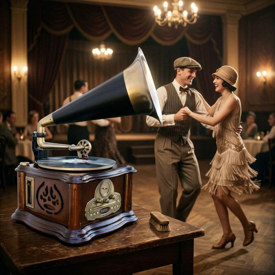 Soundmaster NR917 Grammophon Plattenspieler Radio CD-MP3 USB SD Bluetooth Kassette Encoding Digitali